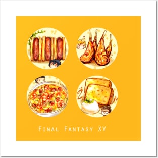 Final Fantasy XV The Boys' Favorite Foods Posters and Art